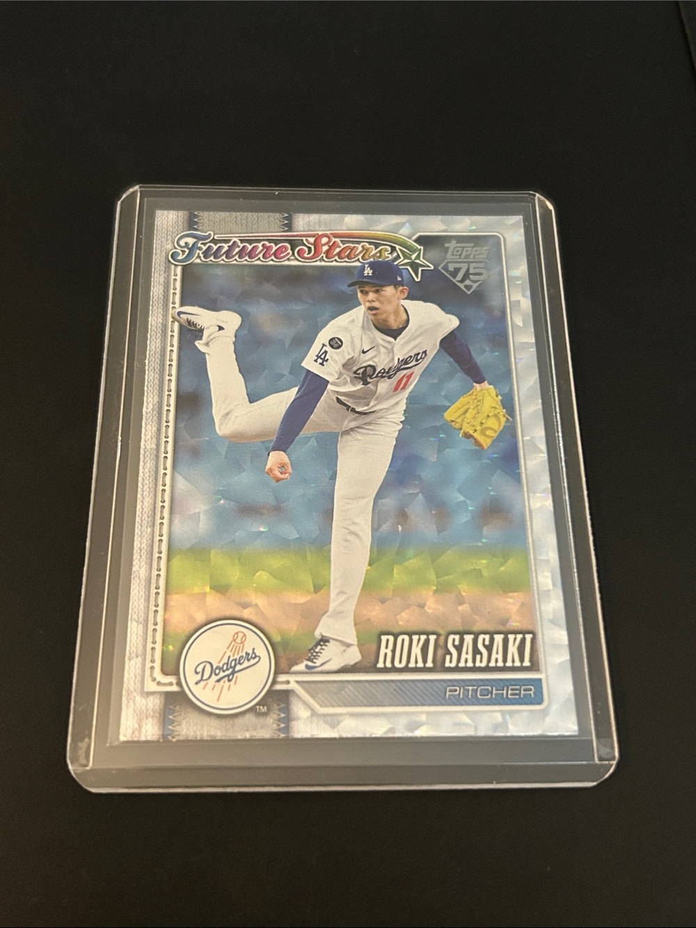 2026 Topps Series 1 - Future Stars Roki Sasaki #66 Silver Crackle Foil Dodgers